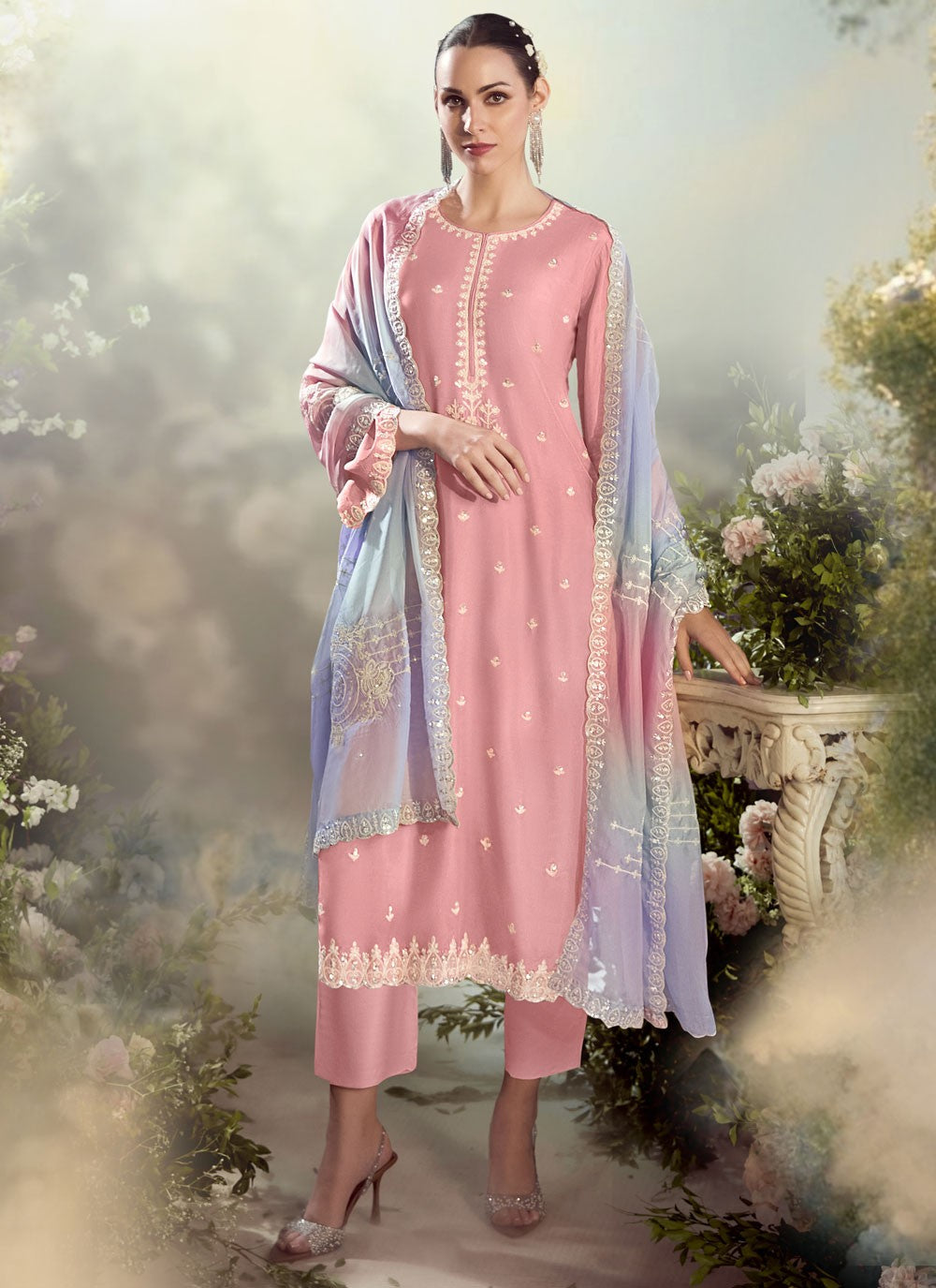 Modal, Silk Salwar Suit - T4147