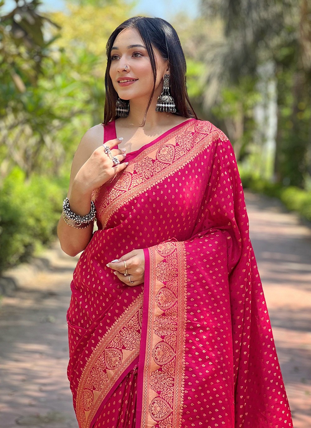 Traditional Woven Banarasi Silk Saree - S8100