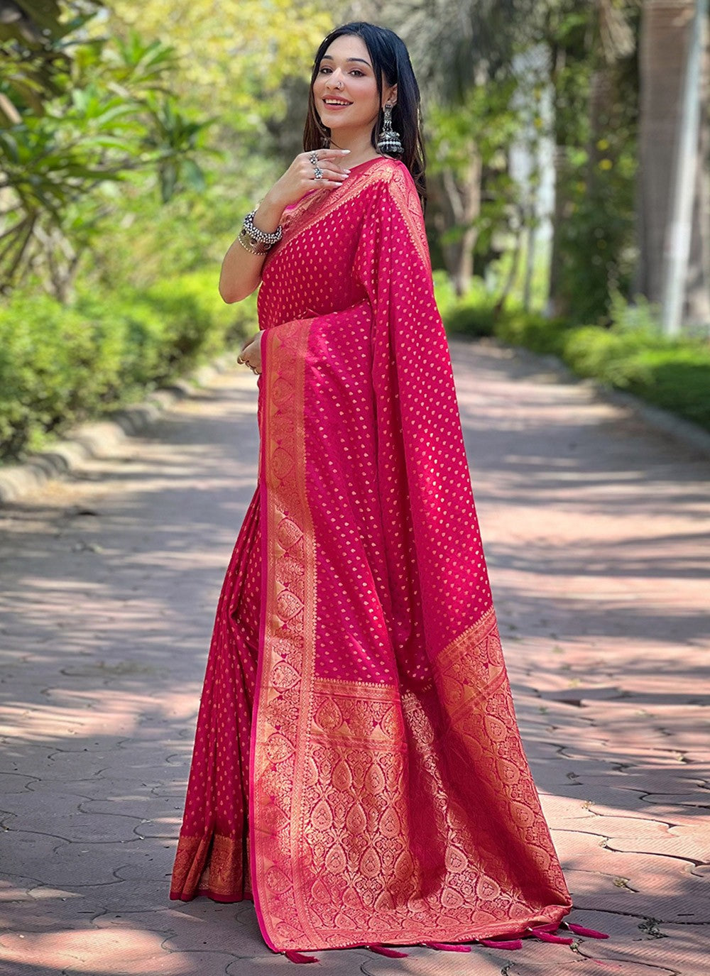 Traditional Woven Banarasi Silk Saree - S8100