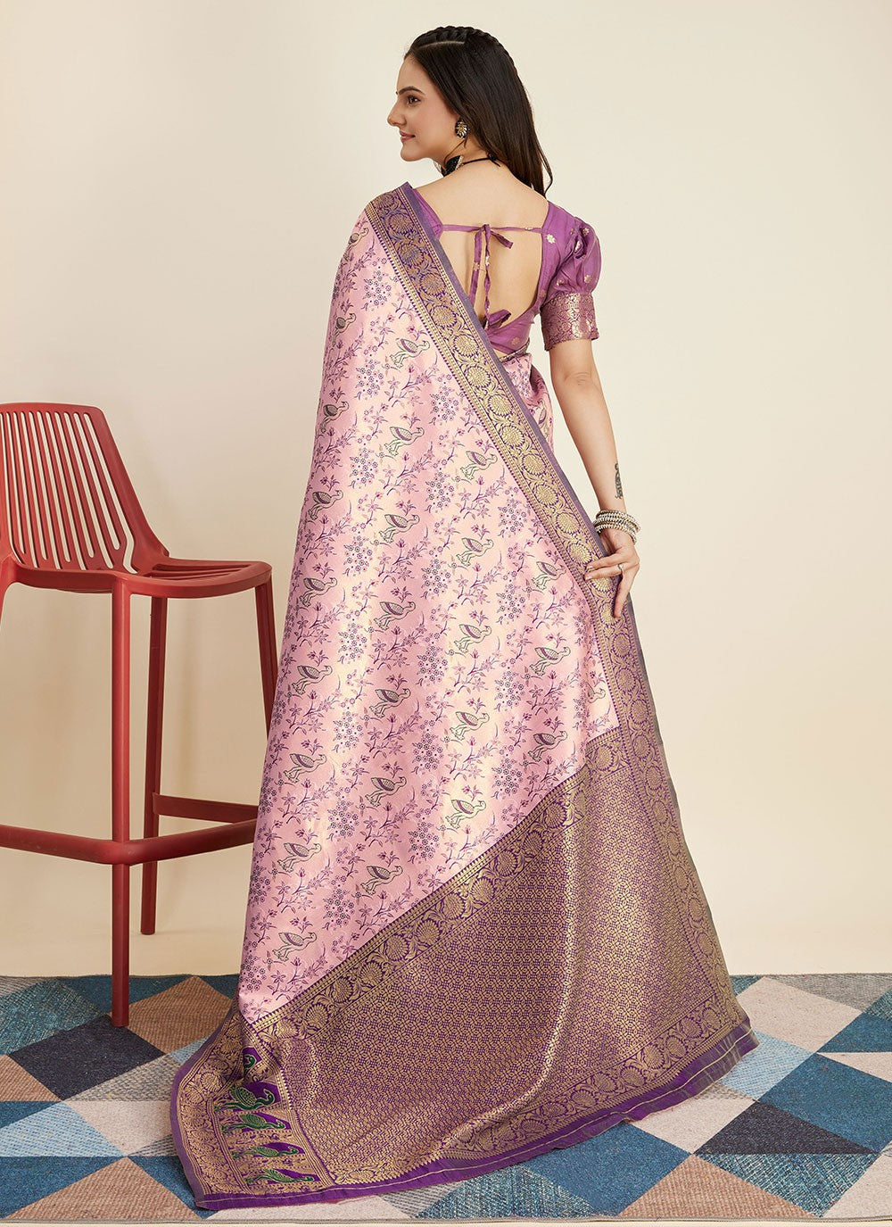 Classic Designer Banarasi Silk Saree - S5435