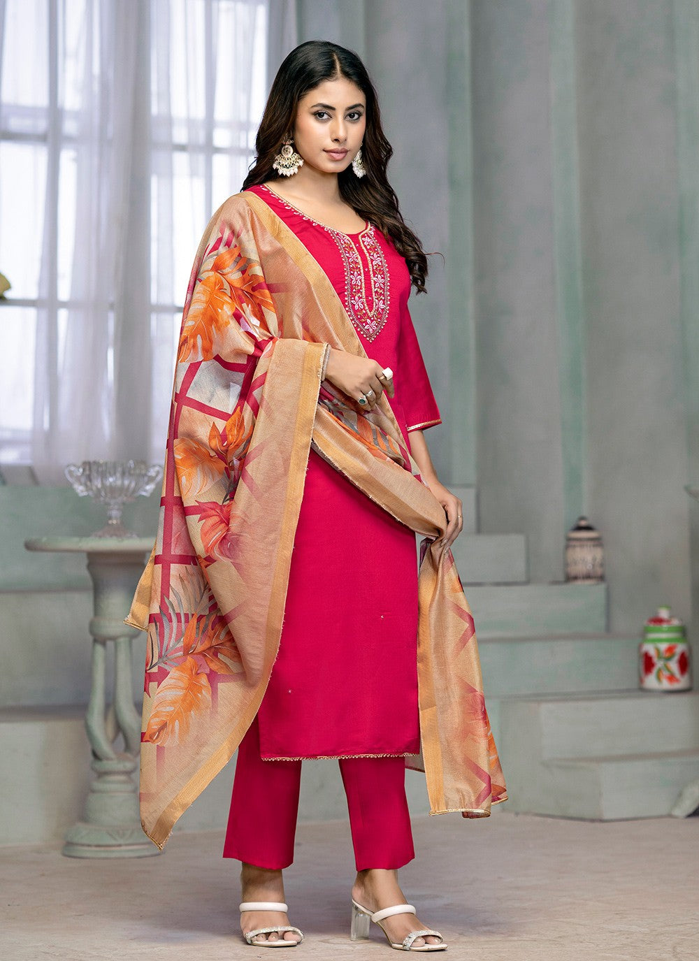 Cotton , Rayon Salwar Suit - T3074