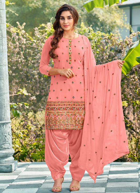 Georgette Patiala Suit - T863