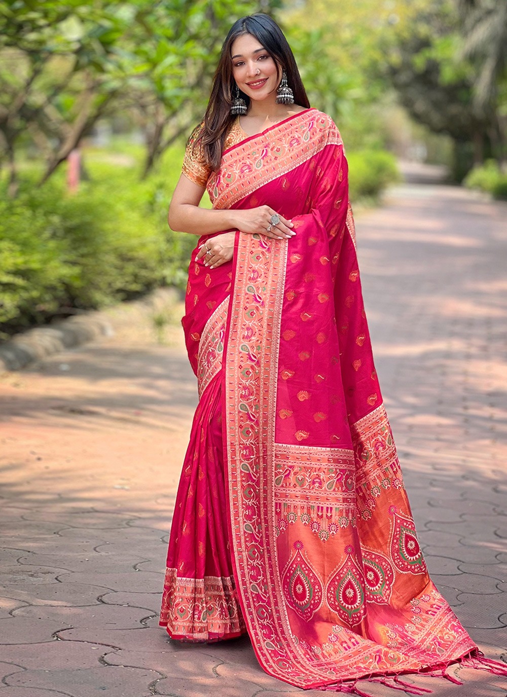 Classic Woven Paithni, Silk Saree - S8849