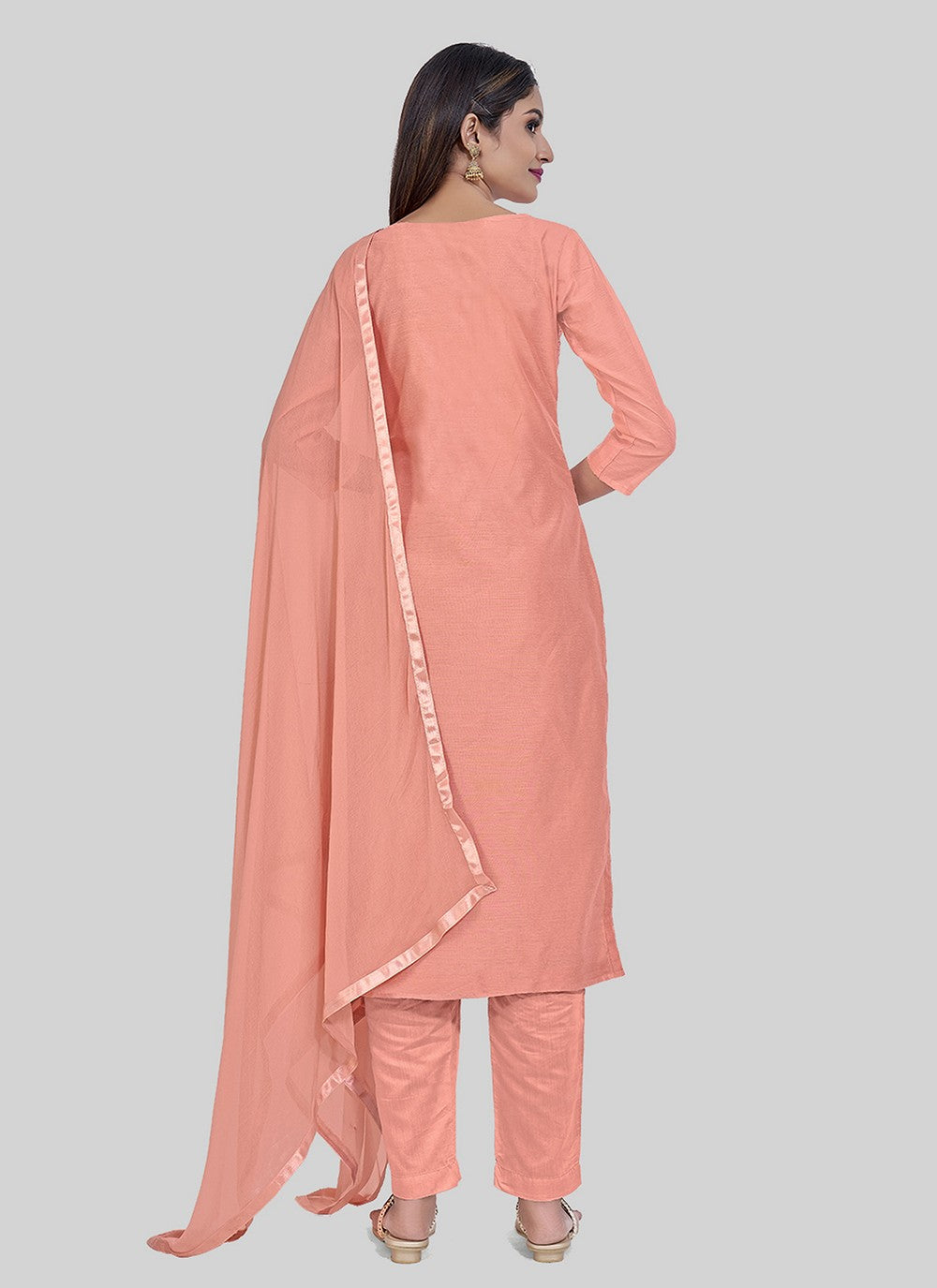 Chanderi Silk Salwar Suit - T2548