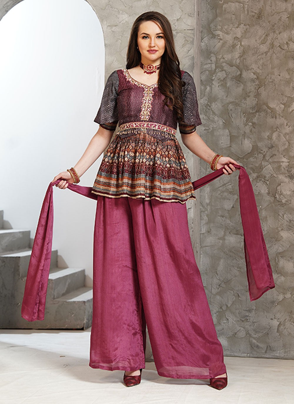 Chinon Salwar Suit - T2995