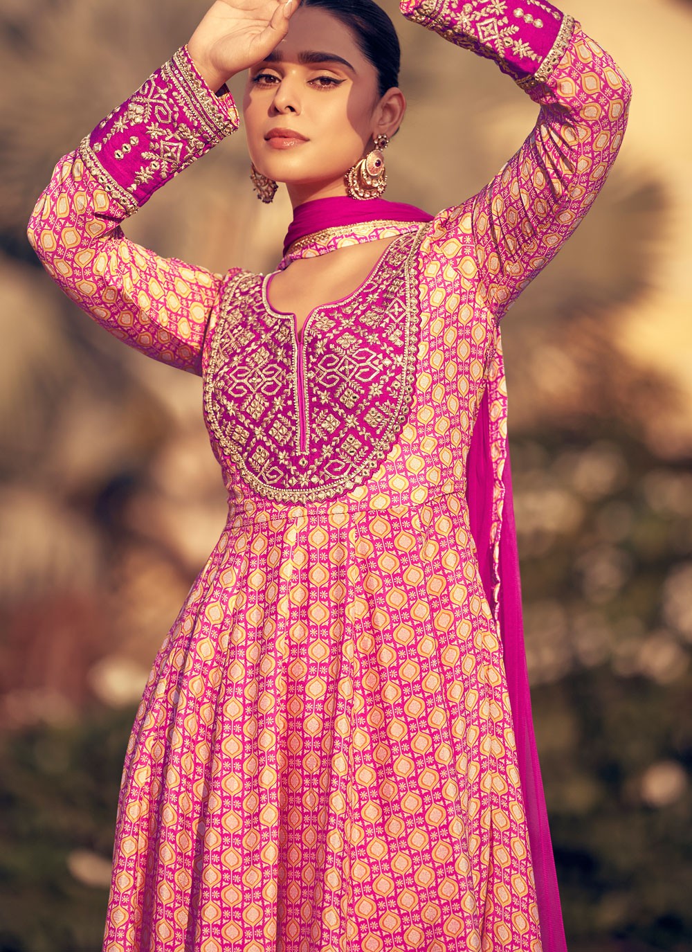 Chinon, Silk Salwar Suit - T4091