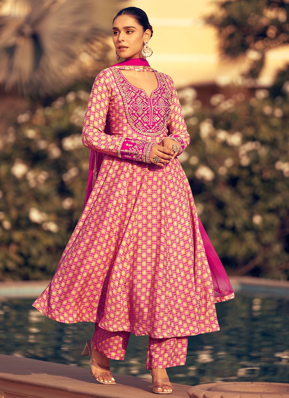 Chinon, Silk Salwar Suit - T4091