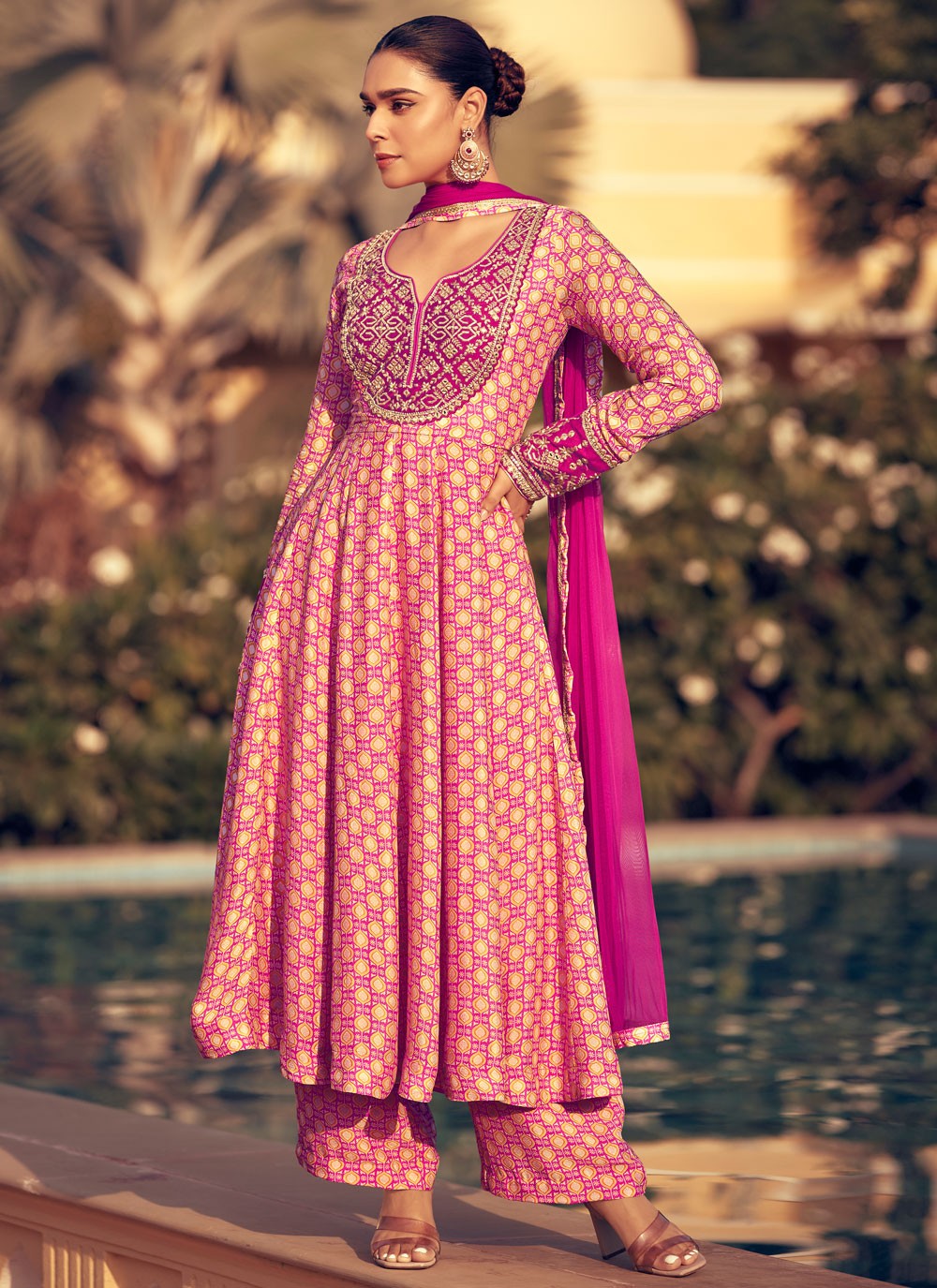 Chinon, Silk Salwar Suit - T4091