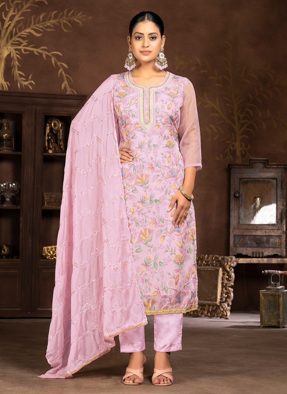 Organza Salwar Suit - T2102