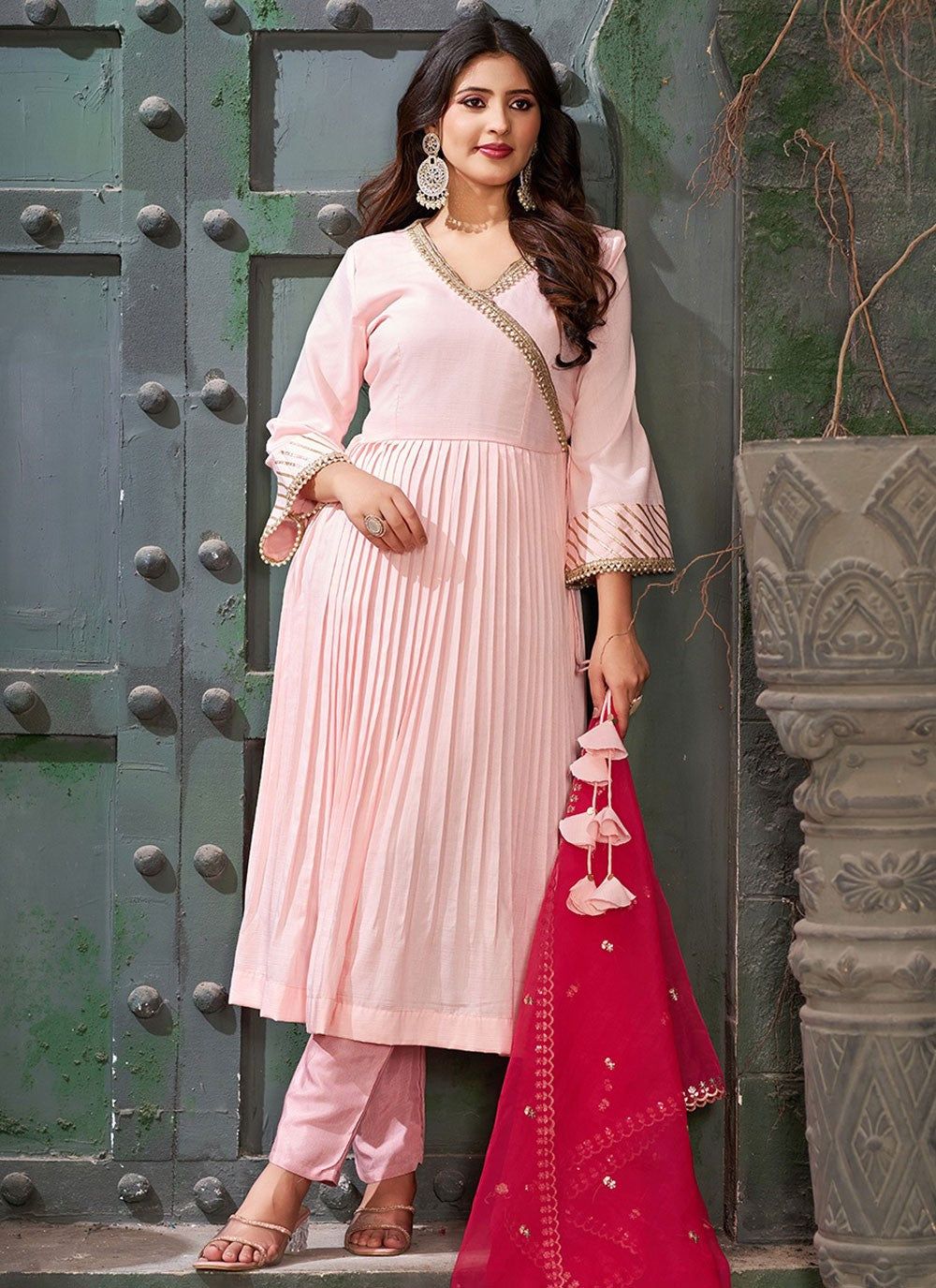 Art Silk Salwar Suit - T3579