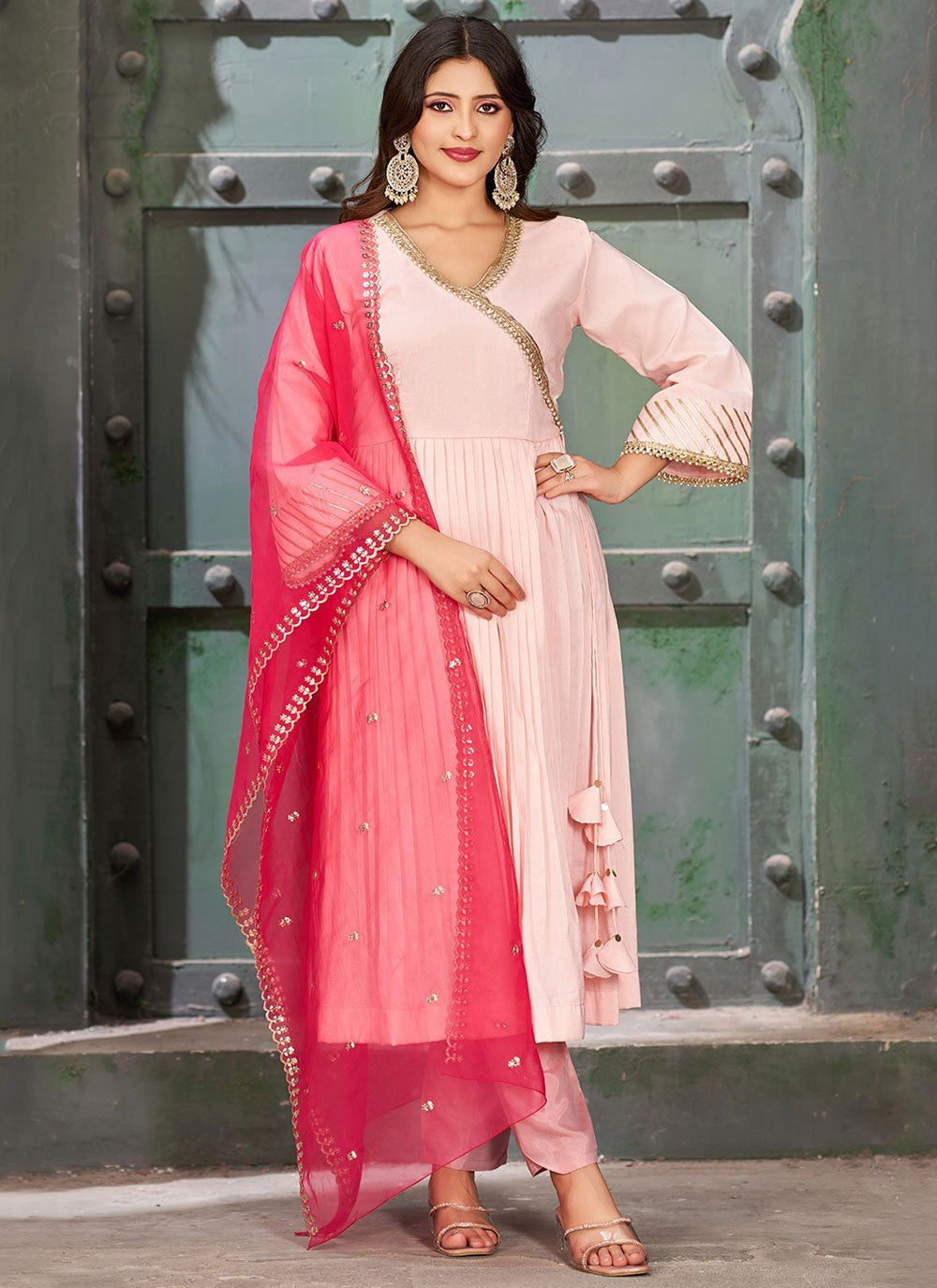 Art Silk Salwar Suit - T3579