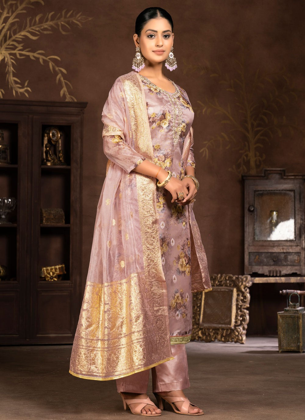 Organza Salwar Suit - T1970