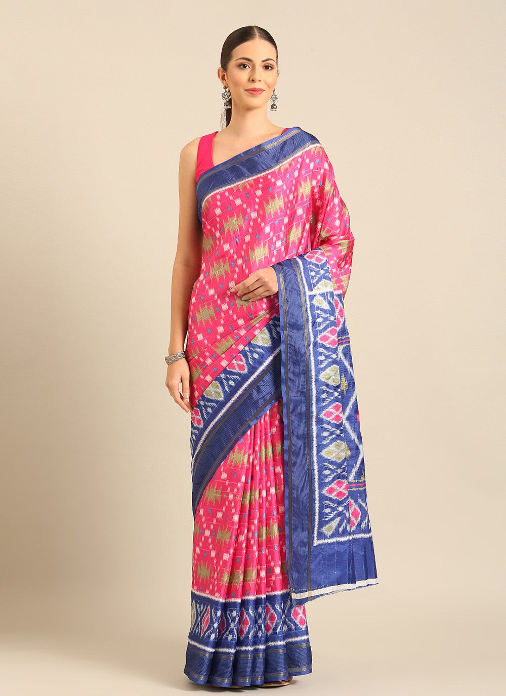 Trendy Printed Cotton Saree - S7968