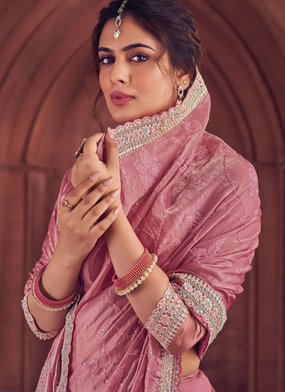 Embroidered, Zari Art Silk Saree - S12177