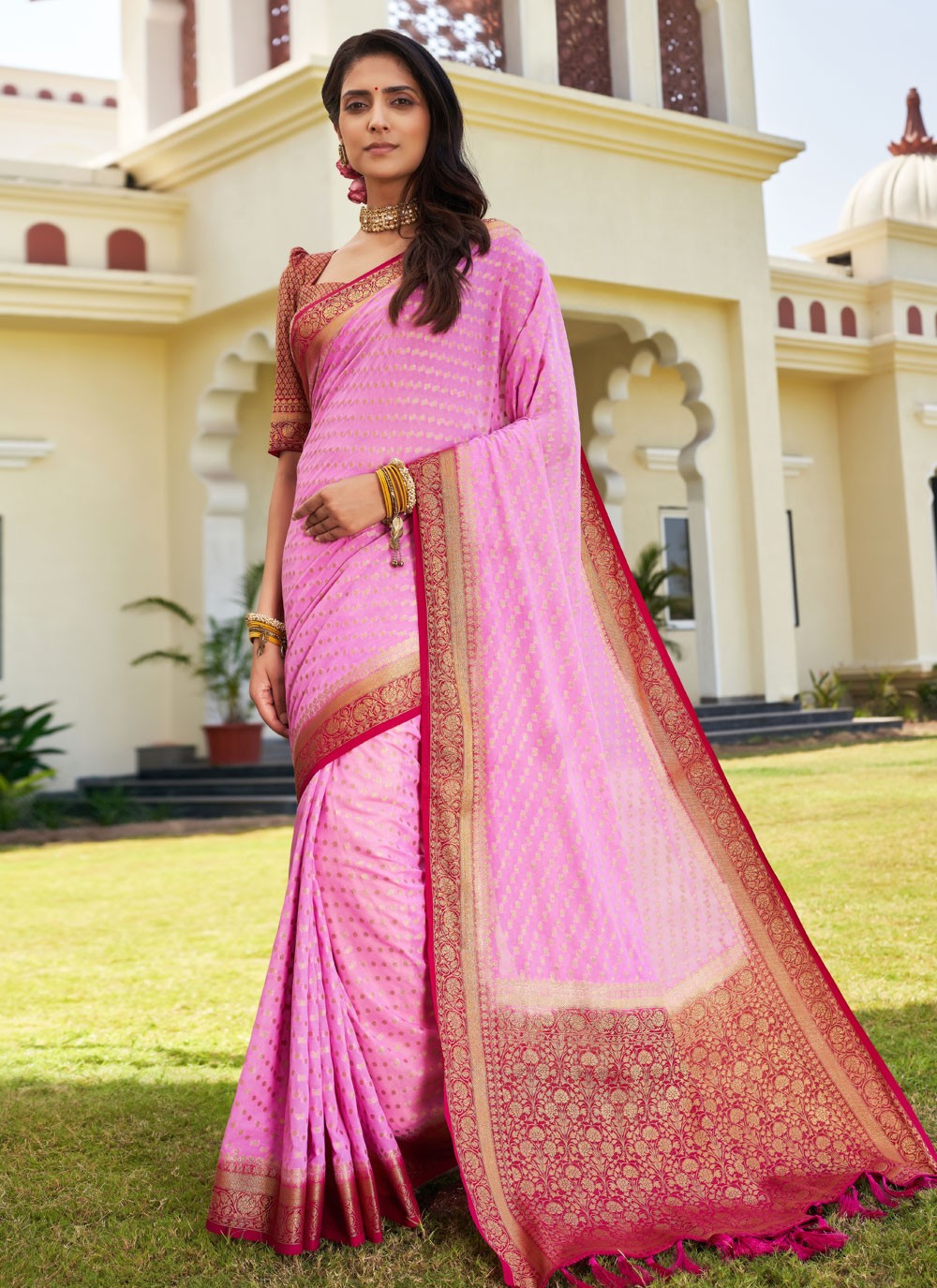 Classic Designer Georgette Saree - S3865