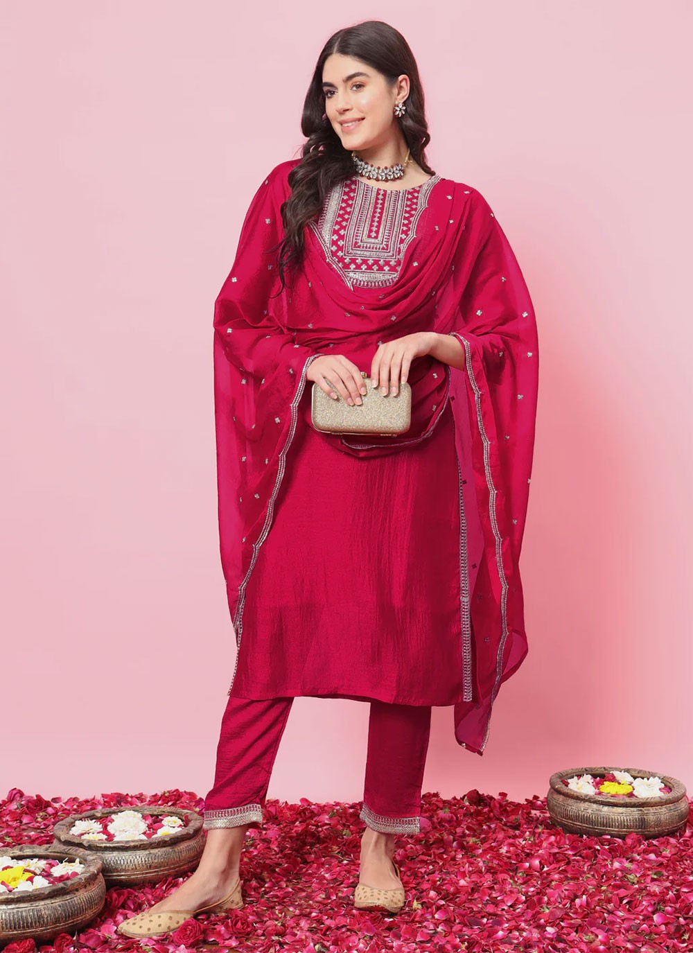 Blended Cotton Salwar Suit - T2208