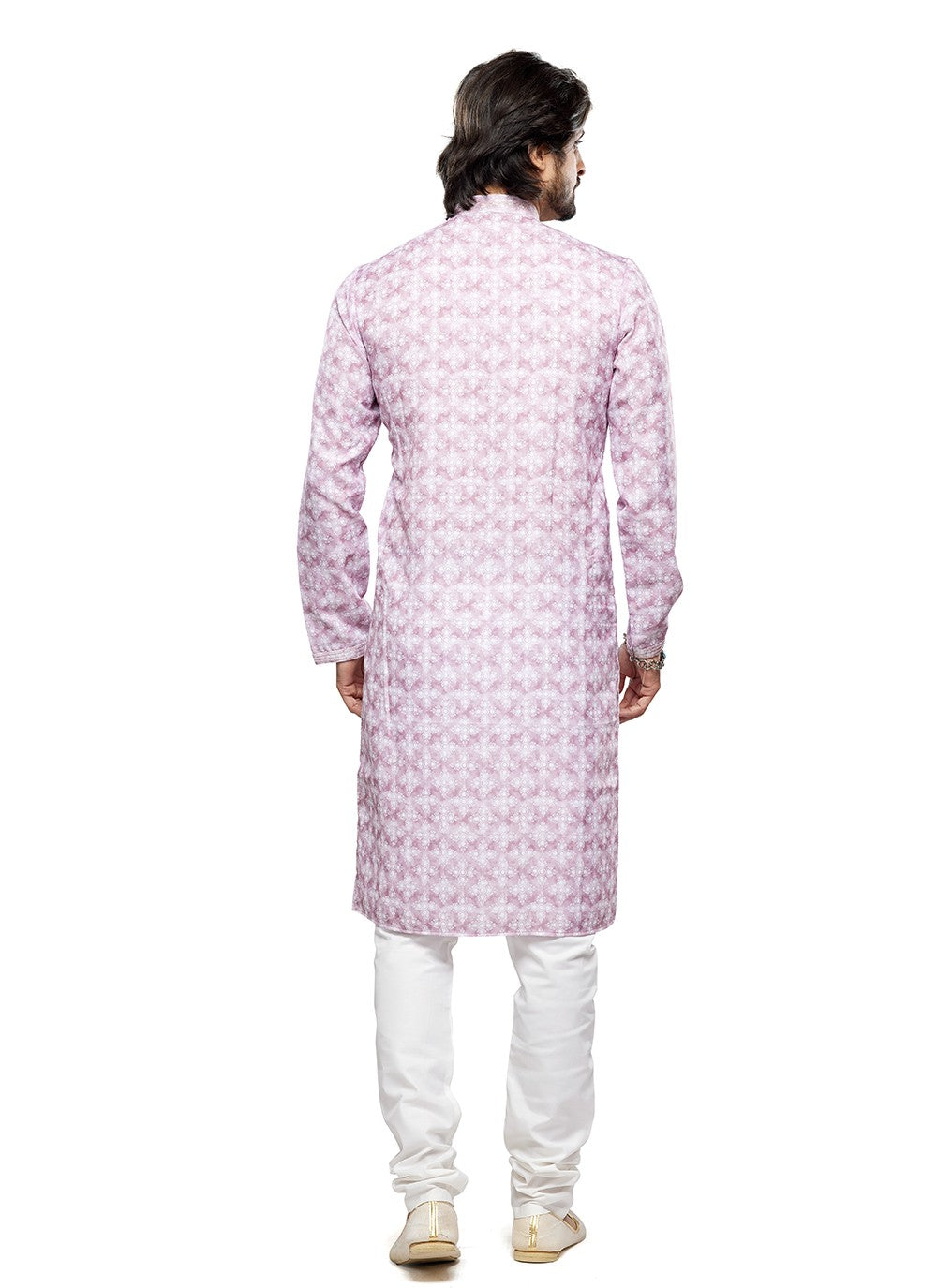 Digital Print Cotton Pink Kurta Pyjama - M6739