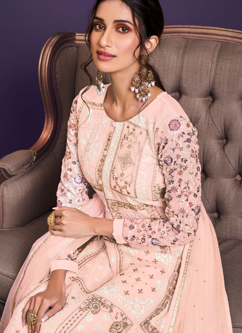 Faux Georgette Pakistani Suit - T461