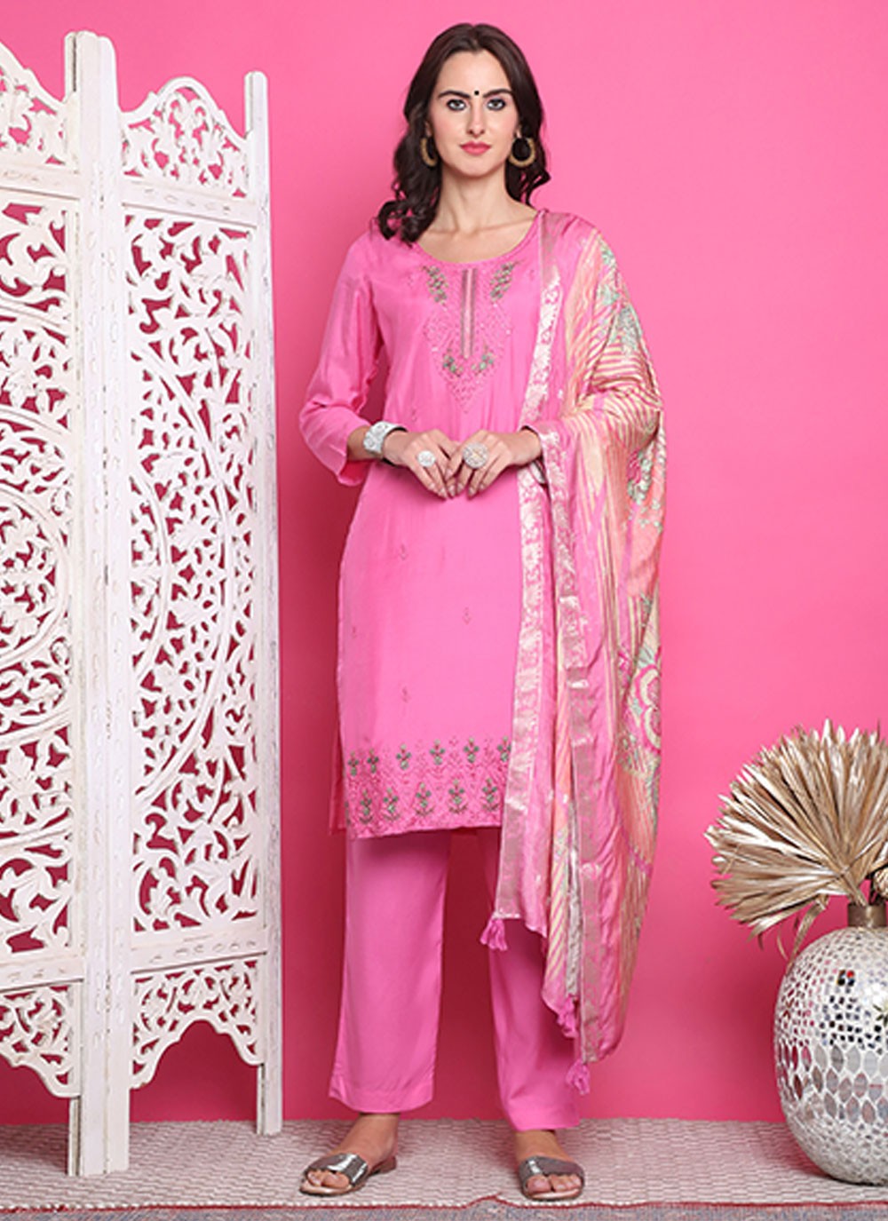 Muslin Salwar Suit - T3154