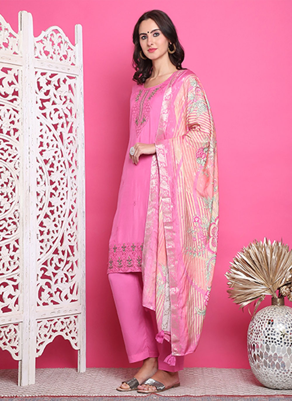 Muslin Salwar Suit - T3154