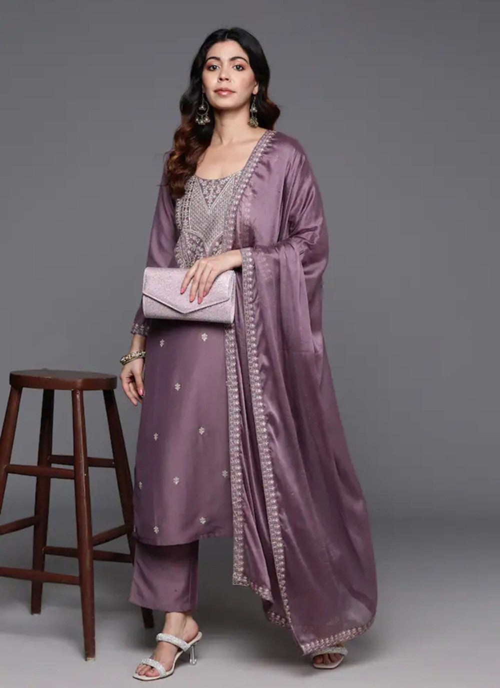 Chanderi , Viscose Salwar Suit - T3201