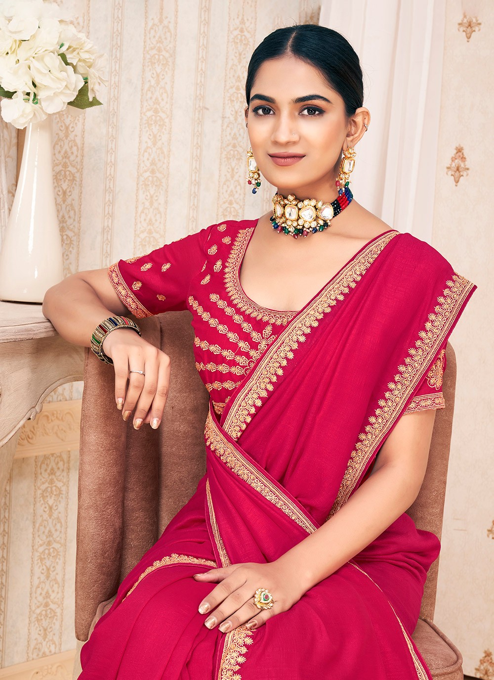 Classic Zari Titan Saree - S9723