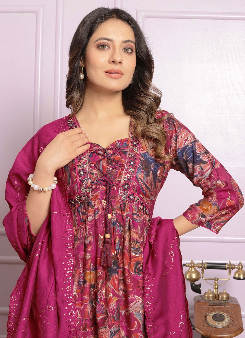 Silk Salwar Suit - T2851