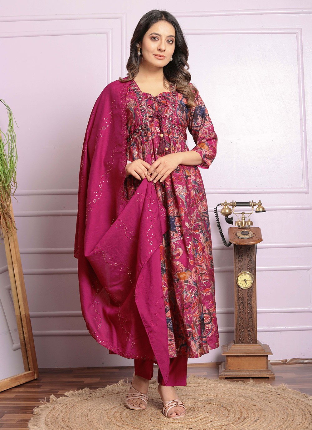 Silk Salwar Suit - T2851