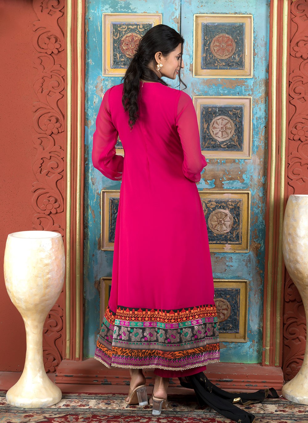 Georgette Pant Style Suit - T3046