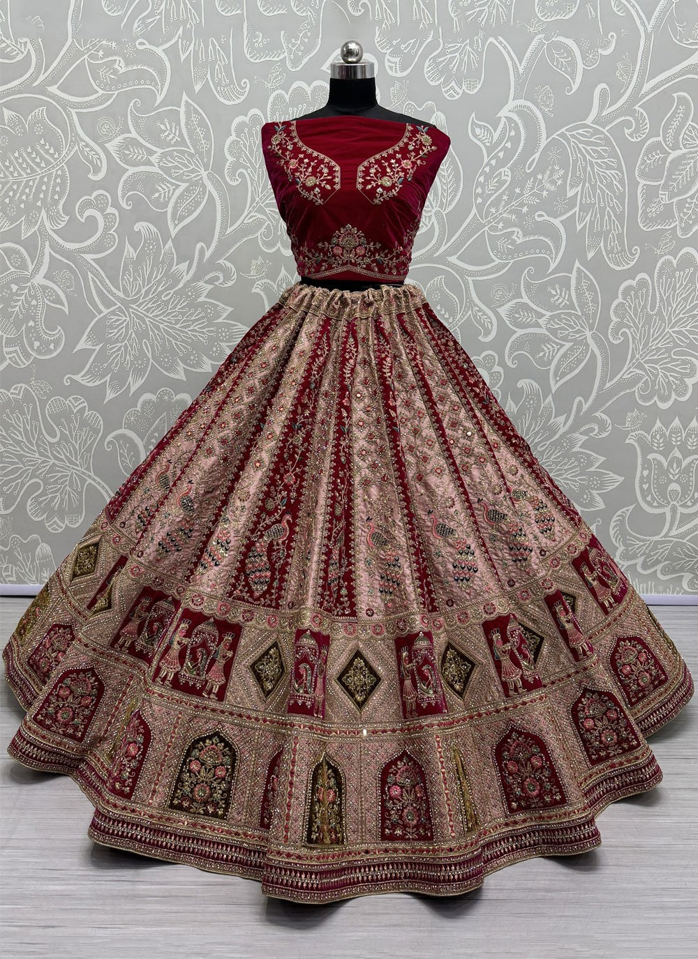 Diamond Silk A - Line Lehenga - L2427