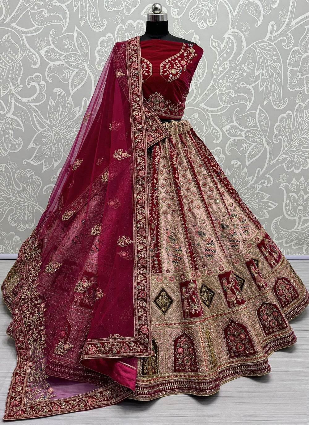 Diamond Silk A - Line Lehenga - L2427