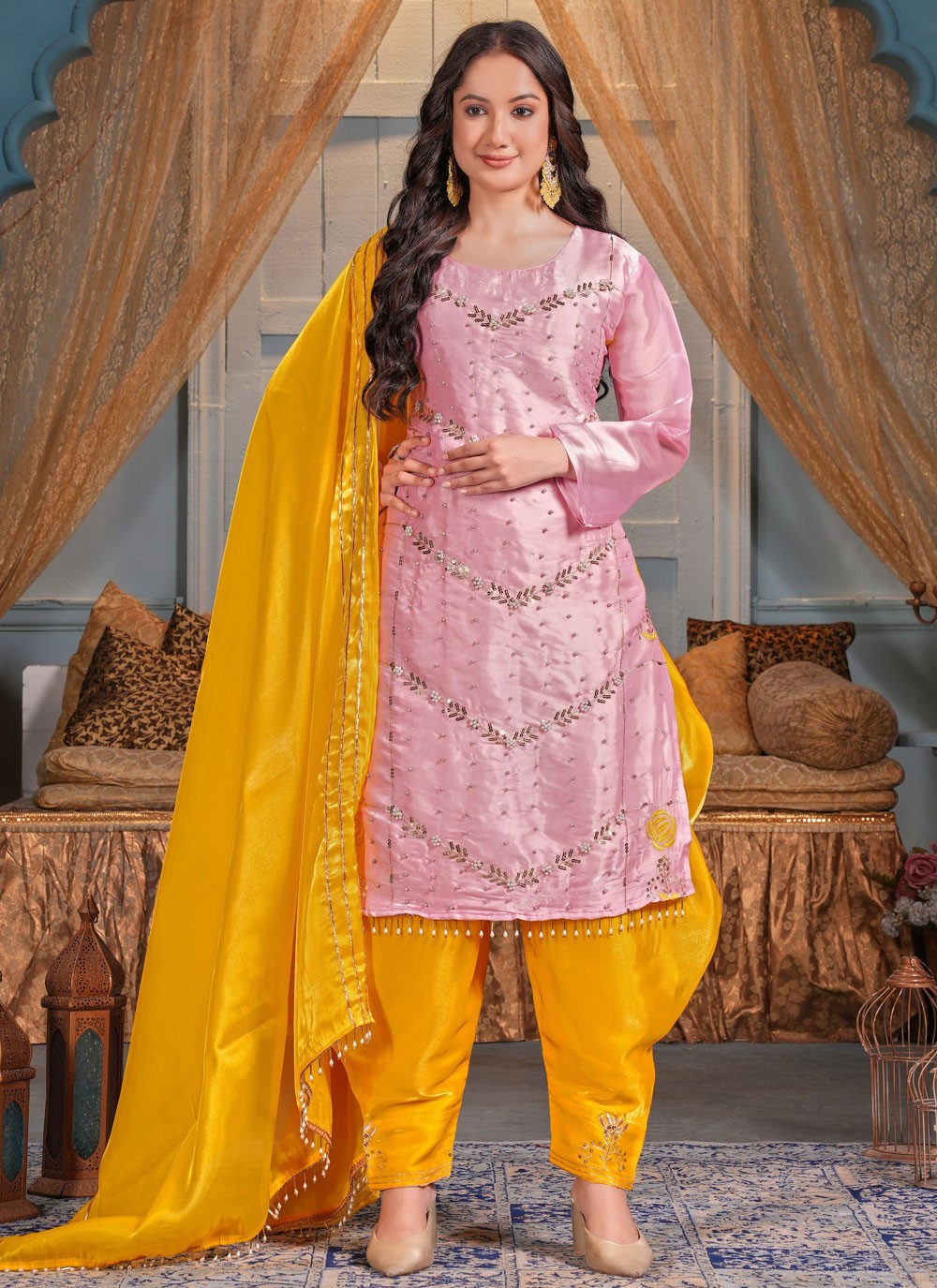 Silk Salwar Suit - T3397