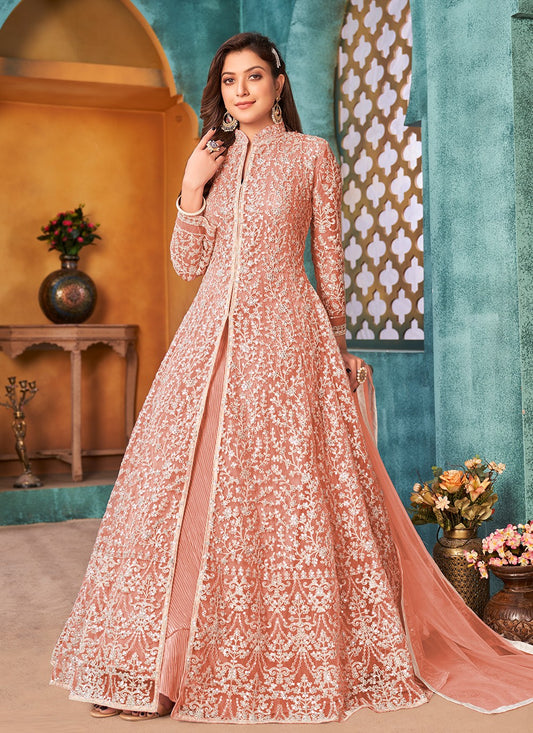 Net Floor Length Anarkali - T714