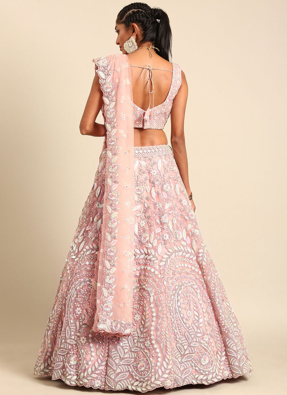 Cord Georgette A - Line Lehenga - L1583