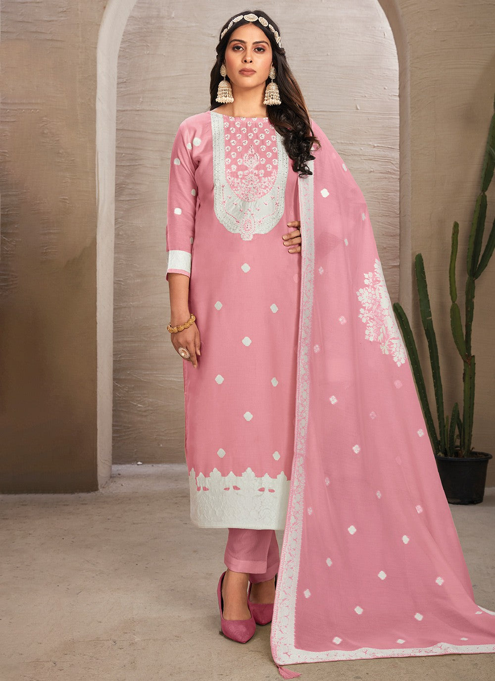 Organza Salwar Suit - T3010