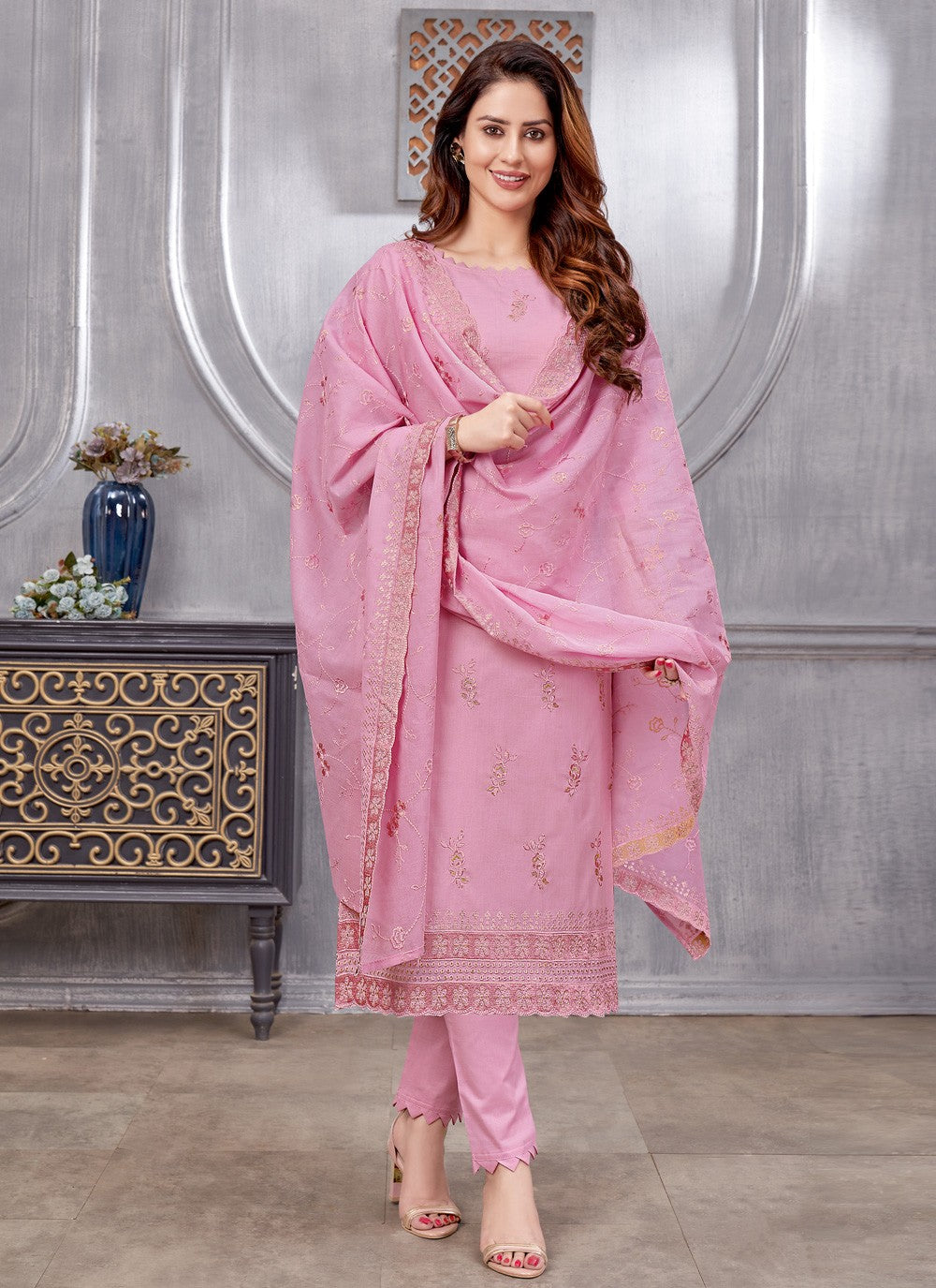 Cotton Pant Style Suit - T1030