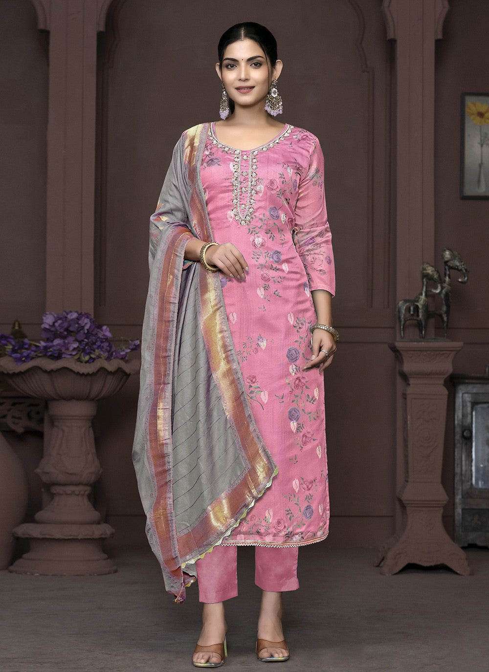 Modal Palazzo Suit - T3477