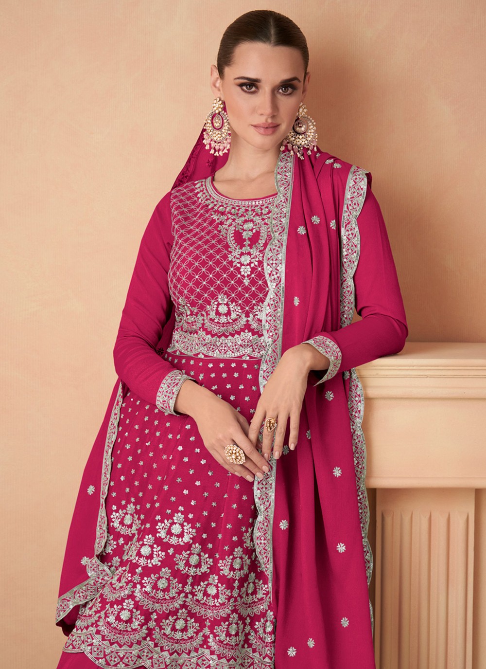 Chinon, Silk Palazzo Suit - T2128