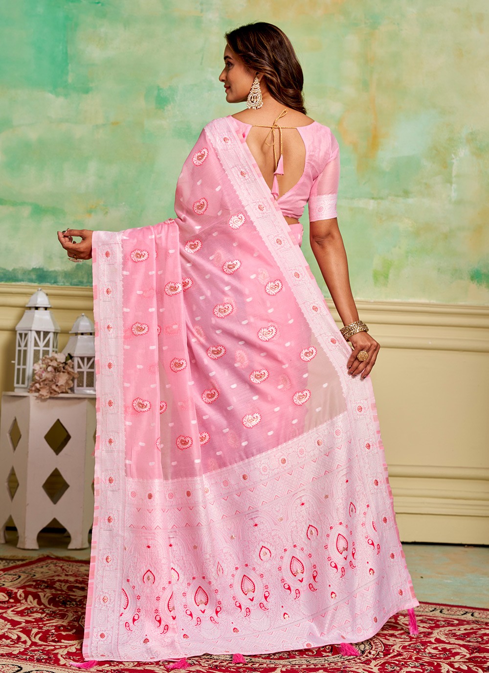 Woven Cotton Saree - S11881