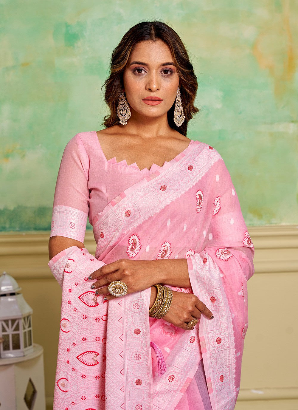 Woven Cotton Saree - S11881