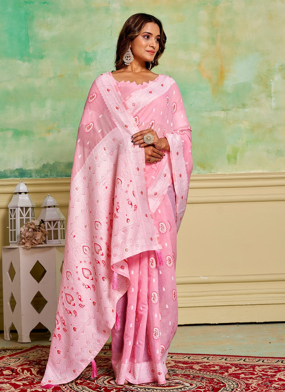 Woven Cotton Saree - S11881