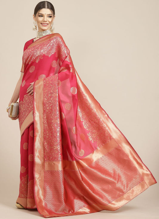 Designer Embroidered Banarasi Silk Saree - S1191