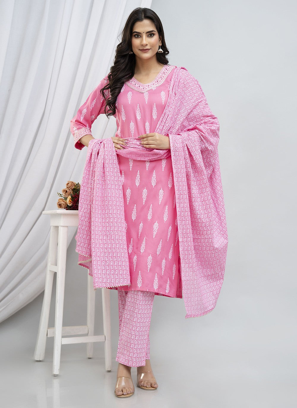 Cotton , Rayon Salwar Suit - T2350