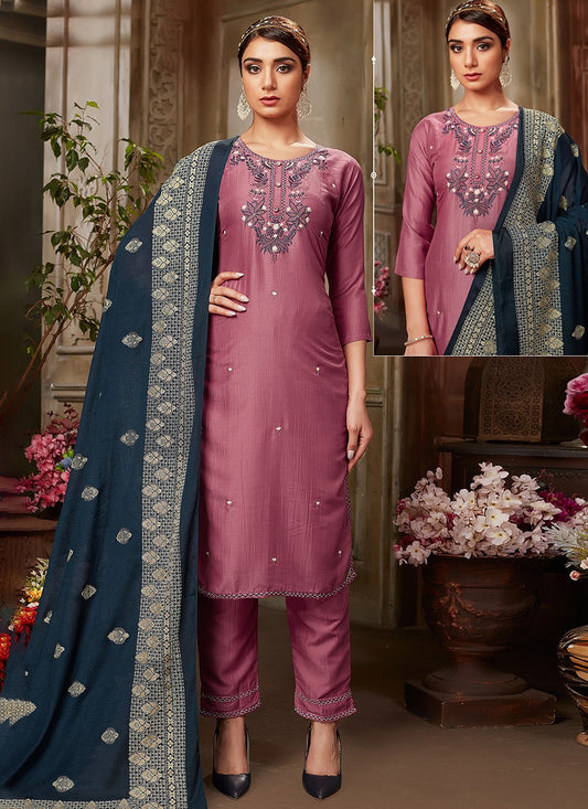 Silk Salwar Suit - T2113