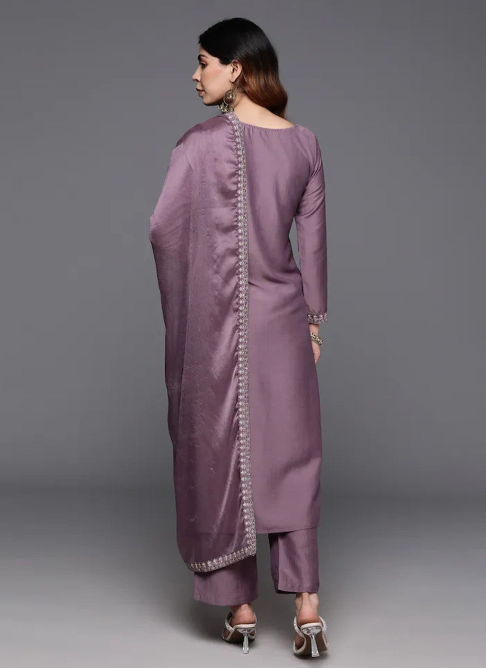 Chanderi , Viscose Pant Style Suit - T3500