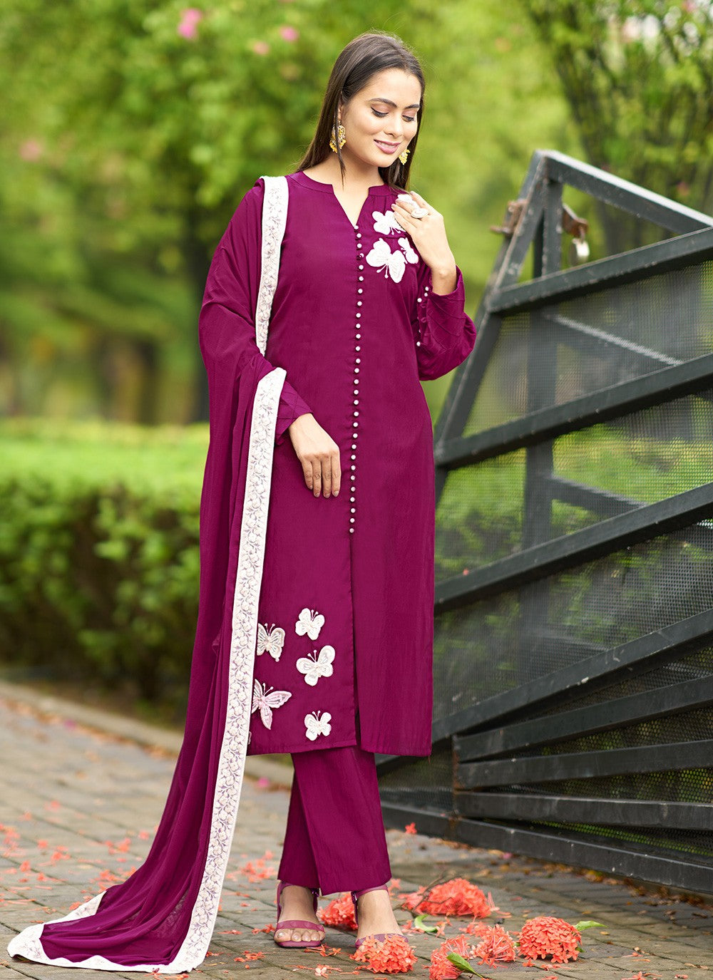 Art Silk Salwar Suit - T3364