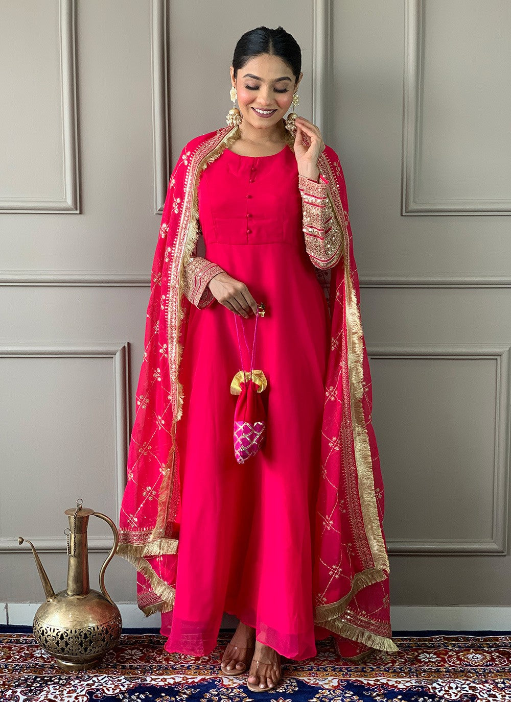 Embroidered Georgette Salwar Suit - T4337