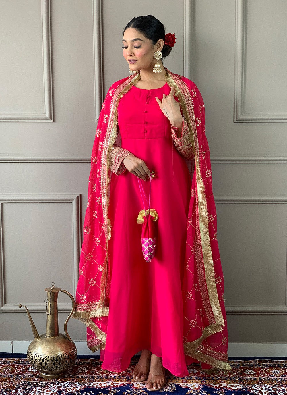 Embroidered Georgette Salwar Suit - T4337