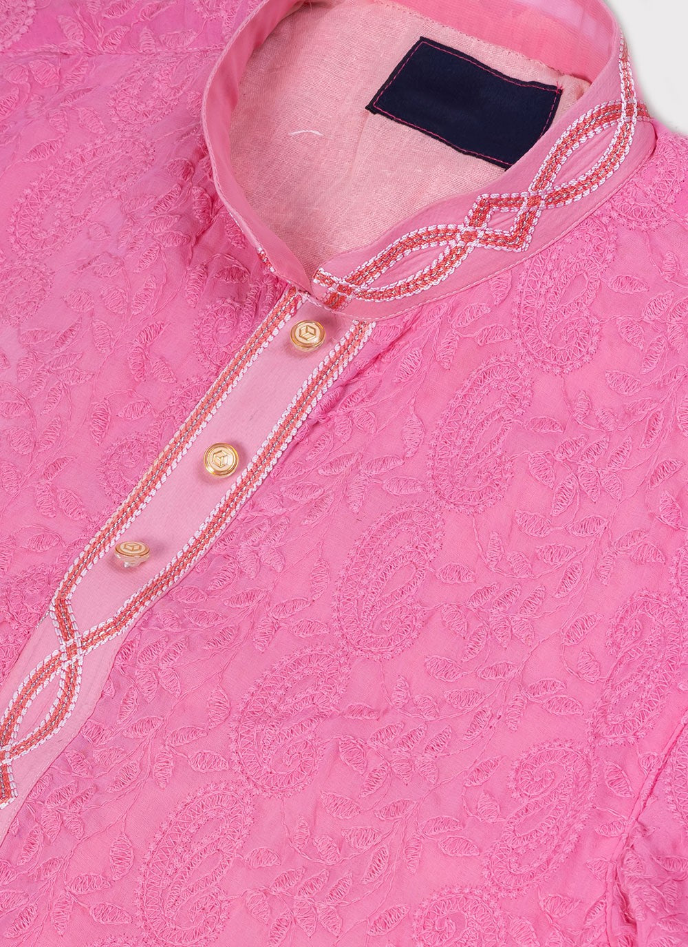 Embroidered Viscose Pink Kurta Pyjama - M7013