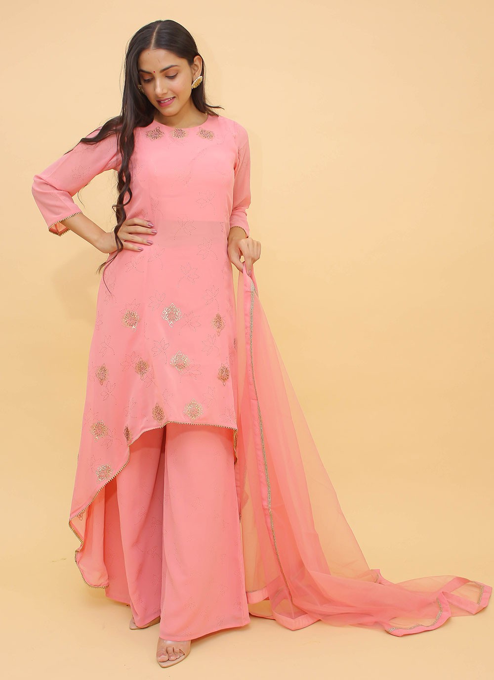 Georgette Ankle Lenght Suit - T701